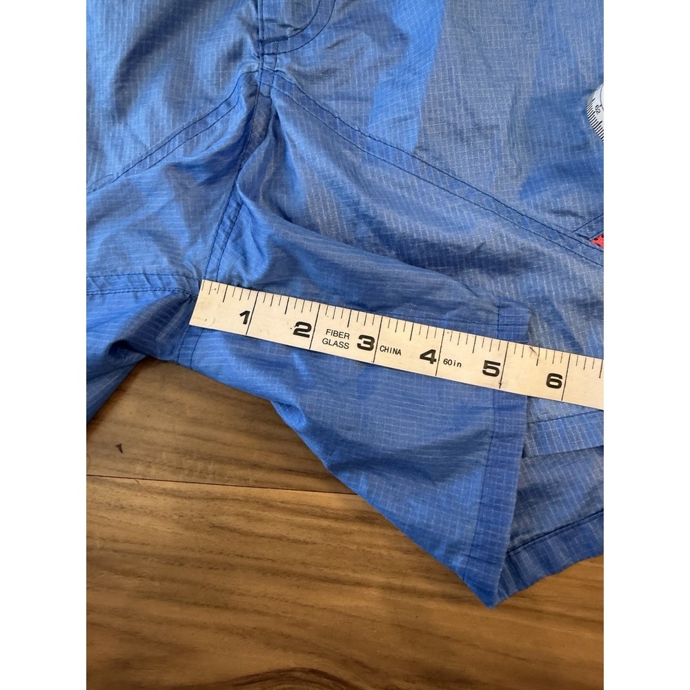 Vtg‎ Columbia Sportswear Mens XL Nylon Hiking Shorts Blue Pink Belt Gorpcore 90s - Picture 9 of 12